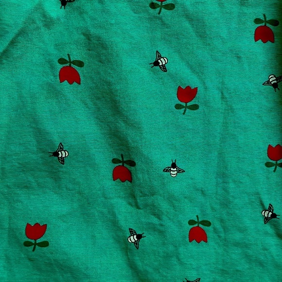 Hanna Andersson Green Bee Dress, size 100cm/4Y - Picture 2 of 4